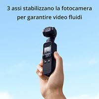 DJI Pocket 2 - Hand-gimbalstabilisator met 3 assen en 4K-camera, vlog, ultra hd-video, 64 megapixel, hoge resolutie foto, 2,5/4 cm CMOS, HDR, vlog, geluidsreductie, timelapse, slow motion, 8x zoom - thumbnail