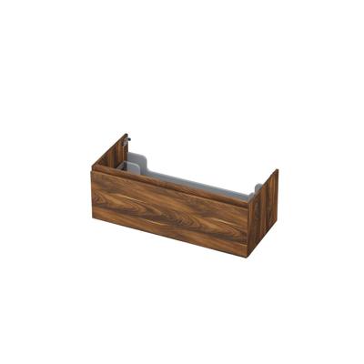 INK - Onderkast 1 Lade Greeploos met Houten Keerlijst - 1000x450x350 Mm - Noten