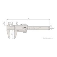 Mitutoyo digitale schuifmaat 0-200mm ip67 - thumbnail