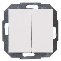 KOPP - Serieschakelaar - Athenis HK07 - Inbouw - 1-voudig Dubbel Schakelaar - Helder Glans Wit - thumbnail