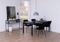 Bendt Sidetable 'Holger' Essen en metaal, 120cm, kleur Zwart - thumbnail