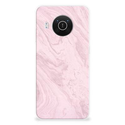 Nokia X10 | X20 | TPU | Siliconen hoesje | Marble Pink - Origineel Cadeau Vriendin