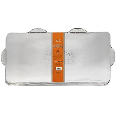 Traeger vetafdruipplaat beschermfolie voor timberline 1300 druipschaal (zilver, 5 stuks)