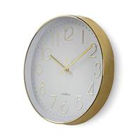 Ronde wandklok | Diameter 30 cm | Eenvoudig te lezen cijfers | Goud - thumbnail