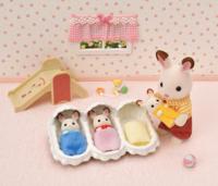 Sylvanian Families drieling Chocoladekonijn verzorgingsset - thumbnail
