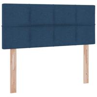 Opbergbed met matras met matras Blauw 120 x 200 cm Bewerkt hout - thumbnail