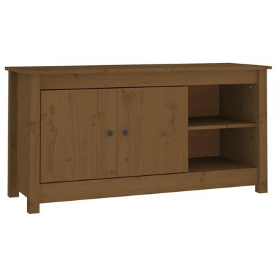 Tv-meubel 103x36,5x52 cm massief grenenhout honingbruin