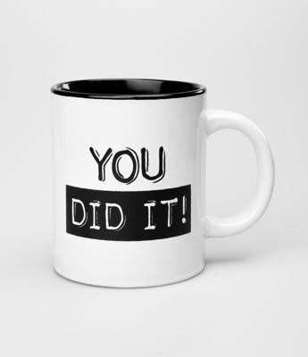 Paperdreams mok - you did it-white