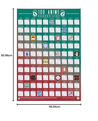Gift Republic Scratch Poster - 100 Anime
Gift Republic Kraskaart Poster - 100 Anime