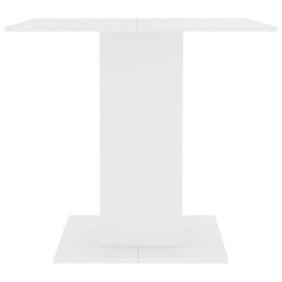 Eettafel 80x80x75 cm spaanplaat wit