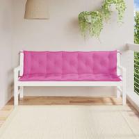 VidaXL Tuinbankkussens 2 st oxford stof roze - thumbnail