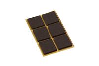 Metafranc Viltglijder Zk 32X32Mm Br 6St *Nl* - WU0645206 - thumbnail