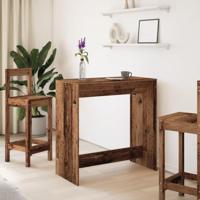 Bartafel 102x50x103,5 cm bewerkt hout oud houtkleurig - thumbnail