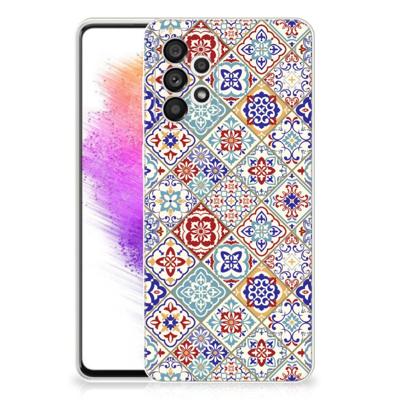 Samsung Galaxy A73 5G | TPU | Siliconen hoesje | Tiles Color Samsung Galaxy A73 5G | TPU | Siliconen hoesje | Tiles Color