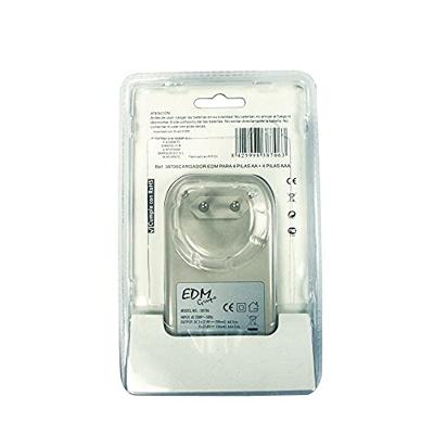 Batterijlader EDM 38706 4 Batterijen