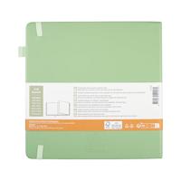 Sakura • notebook dotted 20x20cm pale patina - thumbnail