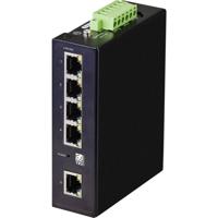 TRU COMPONENTS Industrial Ethernet Switch 1 + 4 poorten 10 / 100 / 1000 MBit/s - thumbnail