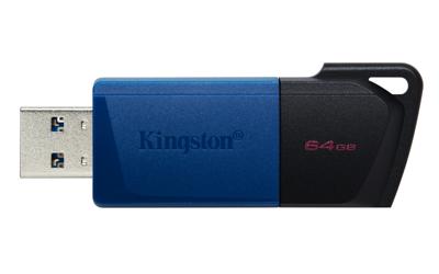 Kingston DataTraveler Exodia M USB-stick Retail 64 GB Zwart/blauw DTXM/64GB-2P USB-A 3.2 Gen 1