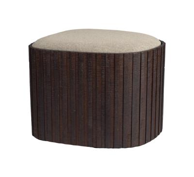 Dutchbone Poef 'Bay Low' Met opbergruimte, Teakhout