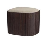 Dutchbone Poef 'Bay Low' Met opbergruimte, Teakhout - thumbnail