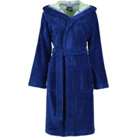 Cawö Cawo Dames Badjas met Capuchon 845 blau-grün 34 - thumbnail