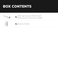 Set van 2 LED TL Buizen 120 cm - T8 (G13) - 18W 3150lm - 175lm/W - High lumen - vervangt 105W (105W/840) - 4000K - flikkervrij - thumbnail