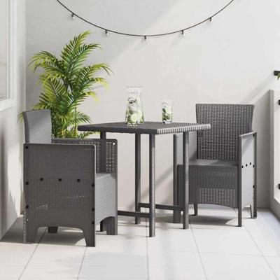 Tuinstoel 2 pcs Lichtgrijs 53 x 49 x 85 cm PP
