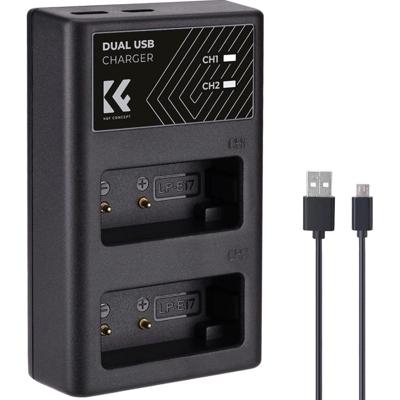 K&F Concept LP-E17 Dual Battery Charger USB-C K&F Concept LP-E17 Dual Battery Charger USB-C