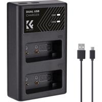 K&F Concept LP-E17 Dual Battery Charger USB-C - thumbnail