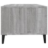Salontafel 102x50x40 cm bewerkt hout grijs sonoma eikenkleurig - thumbnail