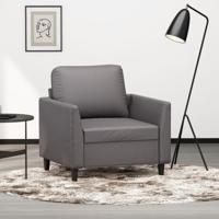 Fauteuil 60 cm kunstleer grijs - thumbnail