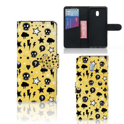 Telefoonhoesje met Naam Xiaomi Redmi 8A Punk Geel Telefoonhoesje met Naam Xiaomi Redmi 8A Punk Geel