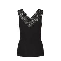 Dames hemd kant - Lace top Siri - Kanten onderhemd - Kanten schouderbandjes - Viscose - thumbnail