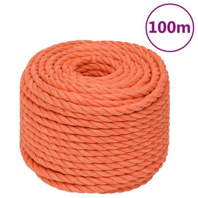 Werktouw 20 mm 100 m polypropeen oranje Werktouw 20 mm 100 m polypropeen oranje