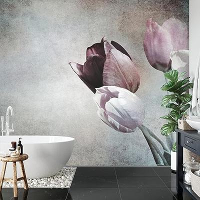 Fotobehang - Vintage Tulpen, prachtig aan de wand, te koop in 11 maten, incl behanglijm