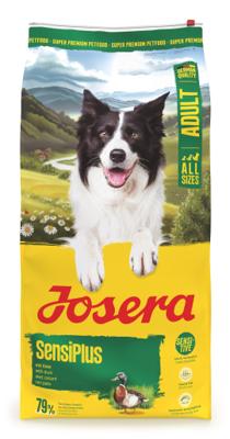 JOSERA Adult SensiPlus Eend & Rijst (1 x 12,5 kg) | Premium droogvoer voor volwassen gevoelige honden | met veel biotine voor een gezonde huid en vacht | zeer verteerbaar | glutenvrij | 1 stuk