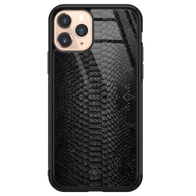 iPhone 11 Pro glazen hardcase - Black snake