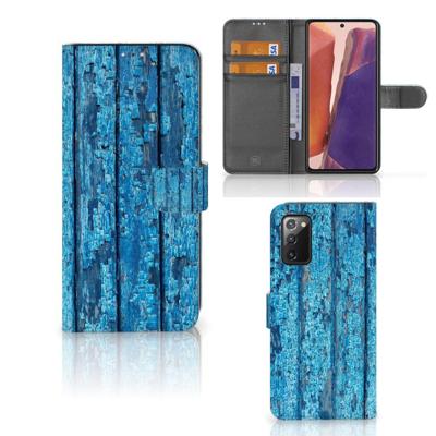Samsung Galaxy Note 20 | Book Style Case | Wood Blue