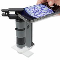 Carson handmicroscoop mp-250 microflip 100-200x met smartphone adapter - thumbnail