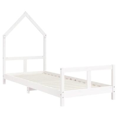 Kinderbedframe 80x200 cm massief grenenhout wit Kinderbedframe 80x200 cm massief grenenhout wit