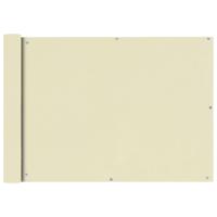 Balkonscherm Oxford textiel 75x600 cm crme - thumbnail