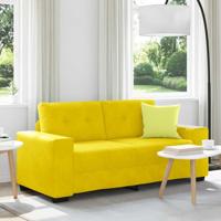 Loveseat Sofa Geel 140 cm Fluweel - thumbnail