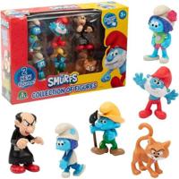Conjunto de Figuras dos Smurfs - 6 Figuras - Inclui 2 Figuras Novas - Figuras de 5,5 cm - Para Crianças a partir de 3 Anos - thumbnail