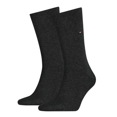 Tommy Hilfiger Men Sock Classic Antraciet melange 2-pack-43/46