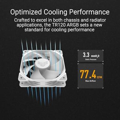 ASUS TUF GAMING TR120 FAN ARGB WHITE ASUS TUF GAMING TR120 FAN ARGB WHITE