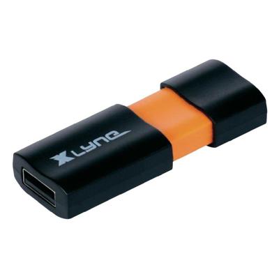 Xlyne Wave USB-stick 64 GB Zwart, Oranje 7164000 USB-A 2.0
