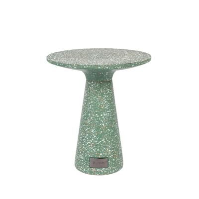 Zuiver Ronde Bijzettafel 'Victoria' Terrazzo, 41cm, kleur Groen
