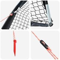 Honken en Softbal Zwart 702 x 369,5 x 243,5 cm Polyester - thumbnail