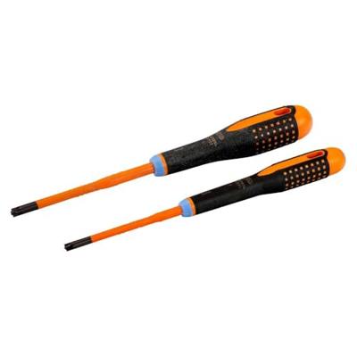 Bahco Schroevendraaierset ERGO™ | geïsoleerd | VDE | driecomponentengreep | smal blad | combitip - 2-delig - BE-9890SL