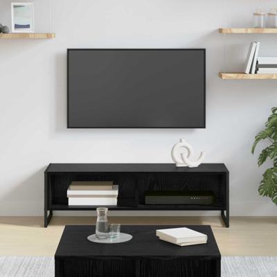 TV-kast Zwart Eiken 100 x 36.5 x 30.5 cm Bewerkt hout